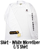 Shirt - White Microfiber L/S Shirt