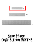 Save Phace Logo Sticker WHT-S