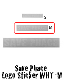 Save Phace Logo Sticker WHT-M