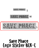 Save Phace Logo Sticker BLK-L